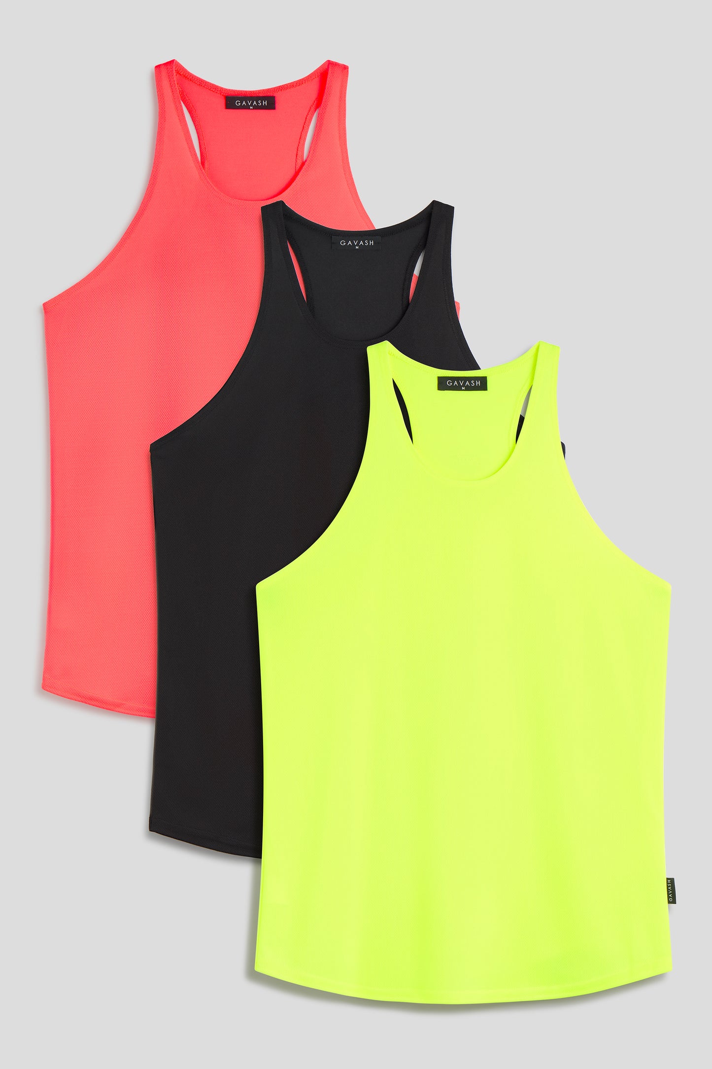 CAMISETA DE TIRANTES MÁLAGA AMARILLO NEÓN