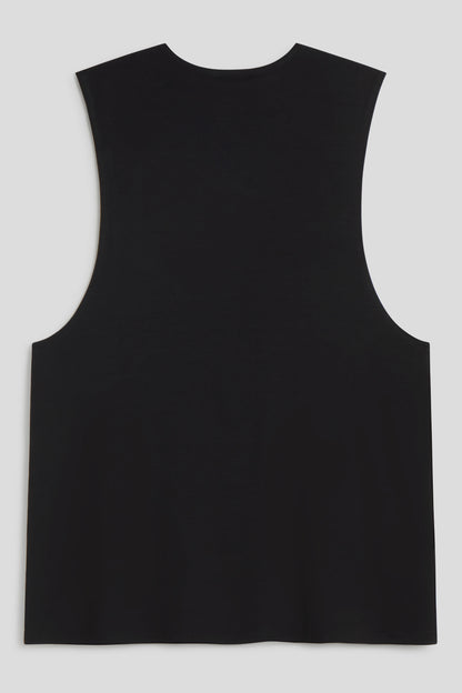 T-SHIRT SANS MANCHES NOIR IBIZA